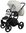 Vizaro Pearl LEATHER POLAR WHITE & BLACK Frame - Baby Travel System - 3 in 1