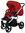 Vizaro Pearl RED SCARLET & SILVER Frame - Luxury Baby Travel System - 2 en 1