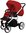 Vizaro Pearl SCARLET RED & WHITE Frame - Luxury Baby Travel System - 2 en 1