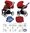 Vizaro Pearl SCARLET RED & WHITE Frame - Luxury Baby Travel System - 2 en 1