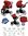 Vizaro Pearl SCARLET RED & WHITE Frame - Luxury Baby Travel System - 3 in 1