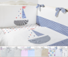 Bumper - 100% Cotton - High Quality - Made in EU - Vizaro Brand - Cot Bed 70x140cm