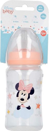 Minnie Mouse bottle with wide neck 240 ml silicone nipple 3 positions