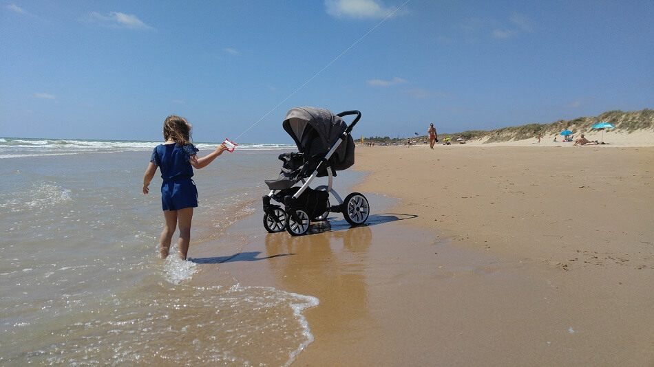 Carrito de Bebé para Pasear en Playa